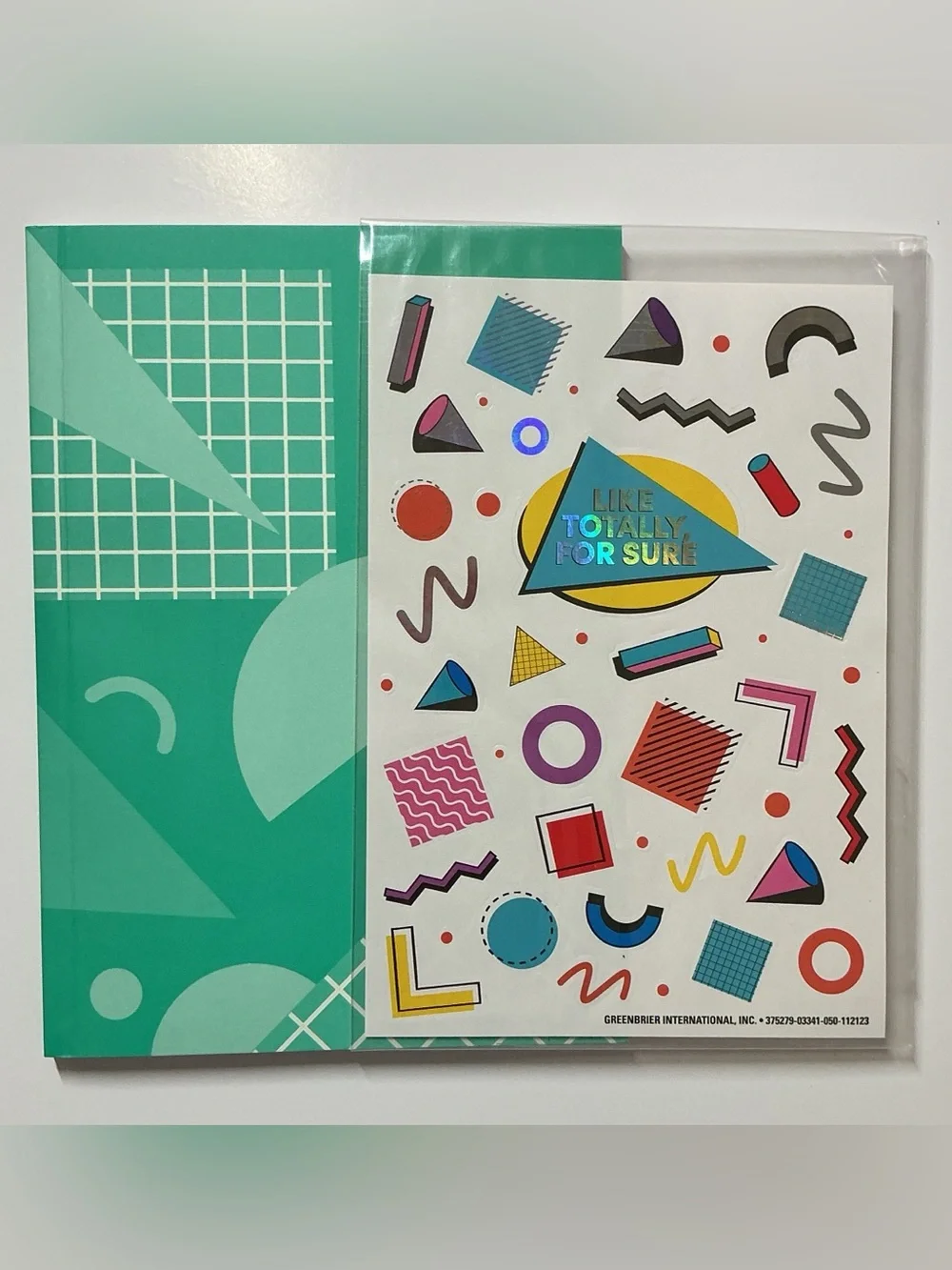 Green Shades “That’s the Plan” Notebook & Sticker Set - Gel Pen w/Pencil - nwot